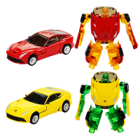 第1印象超合金变形车仿真迷你变形车模型儿童玩具车变形金刚机器人小汽车汽车人男孩礼物[买六送二随机发货]
