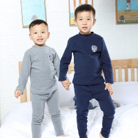 祺米青少年男孩保暖内衣套装秋冬舒绒棉4-15岁男大童秋衣秋裤儿童加厚青少年儿童内衣套装男童小孩中大童半高领舒绒