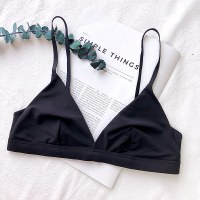 超轻盈款无钢圈三角杯聚拢文胸透气舒适无痕性感软杯内衣女