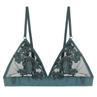 法式浪漫蕾丝复古刺绣性感bralette无钢圈内衣女文胸
