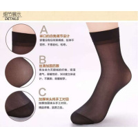 买2组送10双天鹅绒水晶丝包芯丝女士短丝袜黑色肉色对对袜天鹅绒黑是10双均码