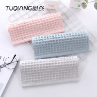 图强3条装纯棉纱布童巾 家用成人男女儿童宝宝柔软吸水洗脸小毛巾