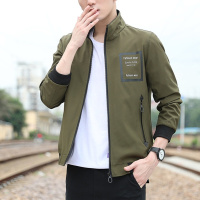 菌曼莎男士外套薄款春秋2019新款韩版衣服男休闲修身帅气大码男