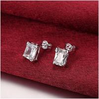 E098 Women silver plated earring 镀925纯银日韩时尚气质耳钉女