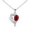 N063 Women Silver Necklace 镀925纯银爱心坠项链女送女友首饰送女朋友七夕情人节礼物