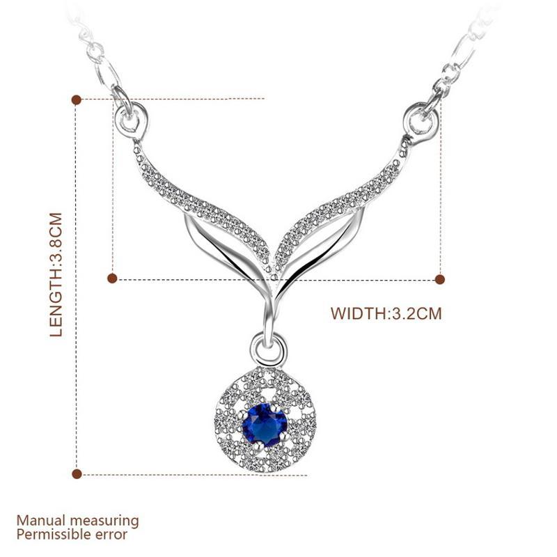 N498 Women Silver Necklace 镀925纯银女项链日韩版锁骨链潮人送女朋友七夕情人节礼物