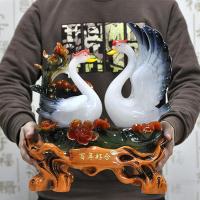 时尚结婚礼物摆件白天鹅婚庆礼品欧式实用婚房客厅家居装饰工艺品9765