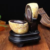 宫妃开光 天然玛瑙聚宝盆摆件玛瑙水晶洞聚宝盆家居摆设01送女朋友七夕情人节礼物