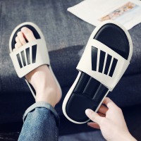 尘贺 沙滩鞋男士凉鞋2021新款秋季外穿拖鞋男潮流韩版室外个性一字拖男