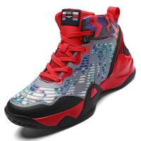 尘贺 2022春季新款青少年大码球鞋45毒液鸳鸯运动男鞋高帮篮球潮鞋46