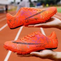 尘贺 学生钉鞋田径短跑男专业钉子鞋女训练中长跑步跳远鞋中考体考鸳鸯