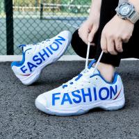 尘贺 羽毛球鞋男女款专业儿童超轻便减震防滑透气比赛训练羽毛球鞋