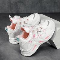 尘贺 运动皮面童鞋保暖学生鞋防水耐磨男童女童鞋轻便跑步鞋