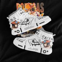 尘贺 棉鞋动漫高帮鞋板鞋童鞋小学生鞋运动厚底潮鞋运动休闲板鞋