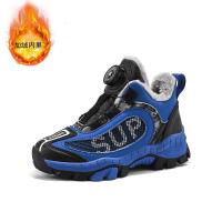 尘贺 男童鞋大棉旋转扣鞋登山狼爪加绒棉鞋秋冬中大童运动鞋儿童户外鞋