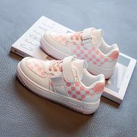 尘贺 冬秋皮面休闲鞋学生鞋男童鞋女童百搭鞋散步鞋保暖防水鞋