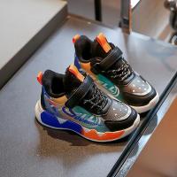 尘贺 男女童鞋2022秋冬新款加绒休闲潮小女孩跑步鞋儿童运动鞋