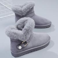 尘贺 雪地靴女款冬季加绒女鞋2022新款防滑雪地棉短靴保暖棉鞋短靴