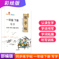 同步练字帖一年级下册/1年级 小学生语文课本教材同步练习写字课课练铅笔钢笔楷书硬笔书法临摹描红笔画笔顺练字字帖本教辅书