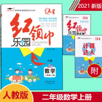 2021新版 五星红领巾乐园人教版数学二年级2年级上册A版小学教辅资料同步练习册内含测试卷练习册 小学二年级数学练习题