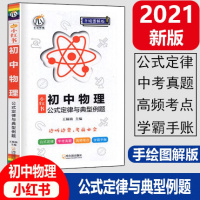 2021新版小红书手绘图解版初中物理公式定律与典型例题初中物理知识点提要整理大全中考适用瓜二传媒初中物理辅导书资料