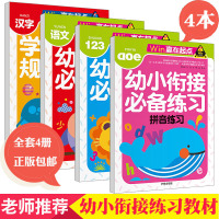口算题卡学前班练习册教材 拼音 数学 语文 汉字描红练习本 口算心算天天练3-6-7岁学龄前儿童幼儿园中班大班学前入学启