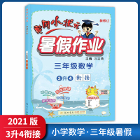 [正版2021版]冈小状元暑假作业 小学数学三年级 3升4衔接巩固复习趣味拓展衔接微课培优提升暑假生活作业天天练练