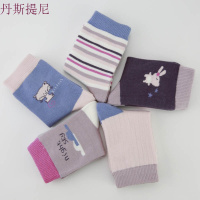 云朵猫咪女童秋冬款儿童袜子纯棉小中大童春秋全棉精梳棉袜