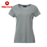 Marmot/土拨鼠户外运动女式轻量舒适透气圆领速干短袖T恤