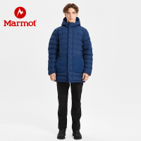 Marmot/土拨鼠 男子 户外防风防水透气保暖中长款700蓬厚重棉服