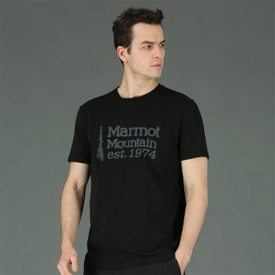 Marmot/土拨鼠 男子 运动休闲柔软透气棉质T恤 N53615