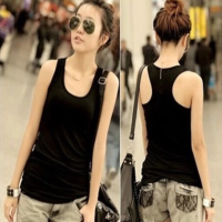 玥慕雅新款夏季内搭工字女打底吊带背心夏修身百搭螺纹糖果色背心