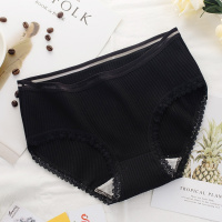 80-140斤大码内裤女 螺纹透气中腰女士棉质内裤 厂家直销