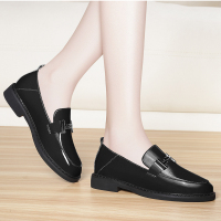 金丝兔平底单鞋乐福鞋女鞋秋季新款豆豆秋鞋韩版百搭春季皮小皮鞋