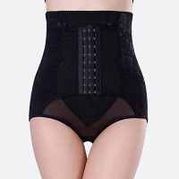 夏菲娜高腰防卷边三排扣加长加强型修身美体收腹提臀裤