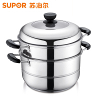 苏泊尔(SUPOR)易储存双层复底蒸锅SZ30C1拱形盖大锅身