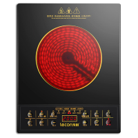 lecon乐创 电陶炉 触控式升级款电磁炉 微电脑智能光波红外炉 家用不挑锅 无高频辐射微晶面板电池炉