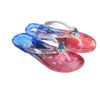 水晶时尚防滑人字拖沙滩鞋凉拖鞋凉鞋女学生夏季韩版平底外穿夏天