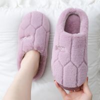 秋冬季情侣棉拖鞋女室内可爱防滑厚底居家男士毛拖鞋月子鞋