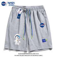 [两件58元]NASA官方联名短裤男2023新款夏季宽松休闲运动五分裤美式潮牌沙滩裤子