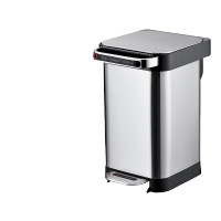 [家用厨房可压缩垃圾桶]JAH不锈钢大号客厅带盖脚踏踩式大容量