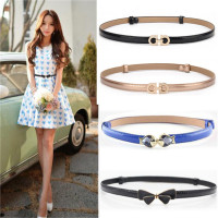 卓鑫鸿 春夏腰带女细装饰毛衣连衣裙子小皮带可调节 用手拉动自由调节