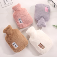 注水防爆暖水袋学生可爱卡通布套暖手宝办公时尚毛绒热水袋大号