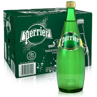 巴黎水(Perrier) 原味 750ml*12玻璃瓶 气泡水 含气饮料
