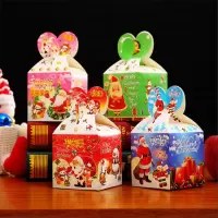 (拍2发30个)(10个装)圣诞节苹果盒平安夜苹果礼品盒新款创意平安果包装盒圣诞糖果盒