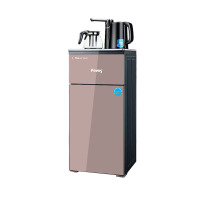 Peves/奔腾饮水机-BT8602 咖啡色双层立式家用半自动豪华防烫包胶壶新款多功能茶吧机