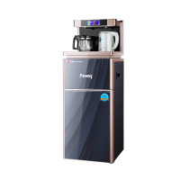 Peves/奔腾饮水机-BT8606 蓝色遥控 双层立式家用全豪华自动双出水防烫包胶壶新款多功能茶吧机