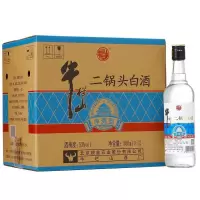 牛栏山二锅头净爽型53度500mL*12整箱装清香型白酒