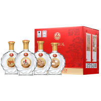 五粮液股份百鸟朝凤吉祥如意52度500ml*4瓶浓香型白酒整箱装收藏送礼礼盒酒