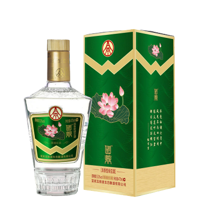 宜宾五粮液国鼎金荷花酒52度475mL*6瓶浓香型绿豆酒礼盒装礼品酒